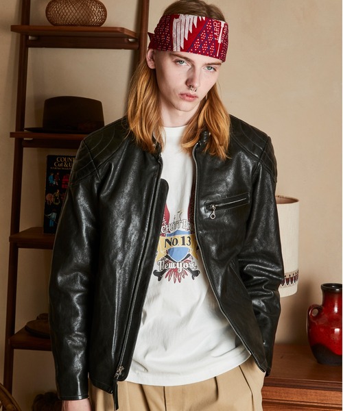 Schott N.Y.C(ショット) 「schott」 レザーブルゾン L Schott N.Y.C(ショット) 「schott」 レザーブルゾン L