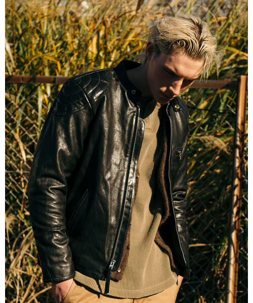 Schott N.Y.C(ショット) 「schott」 レザーブルゾン L Schott N.Y.C(ショット) 「schott」 レザーブルゾン L
