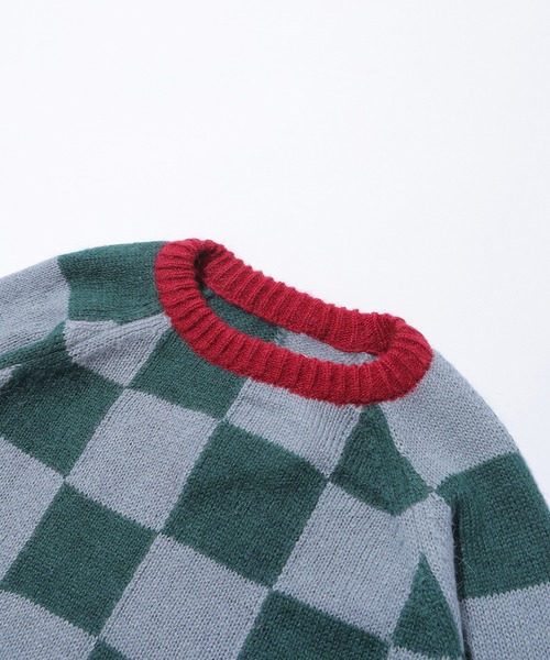 セーター ニット STOCKHOLM SURFBORD CLUB Rag Check U2000105172 メンズ レディースの画像
