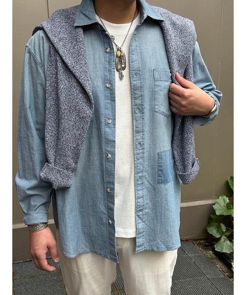 【GREEN】(M)パッチワークリラックスシャツ コットン マドラスパッチワーク シャツジャケット | Brooks Brothers