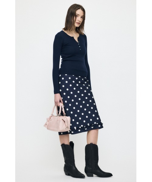 MOUSSY（マウジー） スカート 「26年SS新作」SATIN DOT スカート