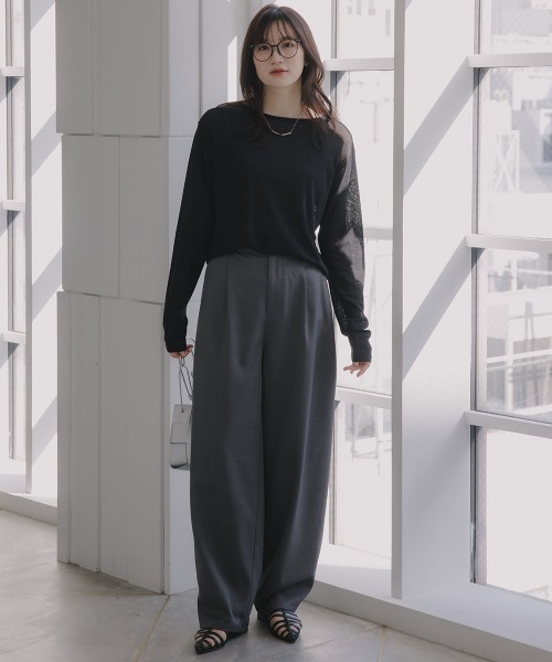 slattgir（スラットジール） ワイドパンツ パンツ 高身長 サイドタック