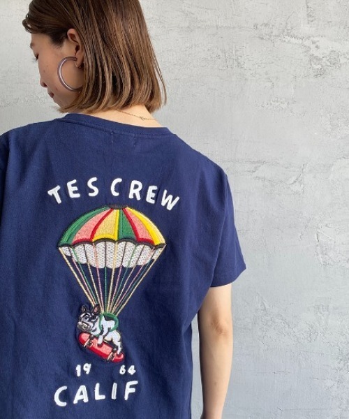 「The Endless Summer」 半袖Tシャツ M ネイビー レディース_画像7