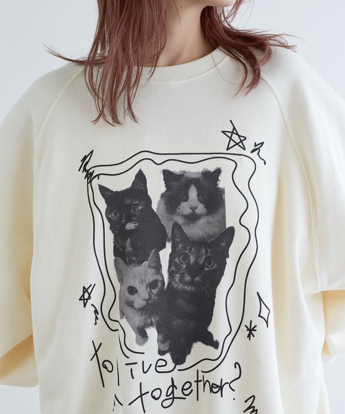 「w closet」 スウェットカットソー FREE グレー レディース_画像5