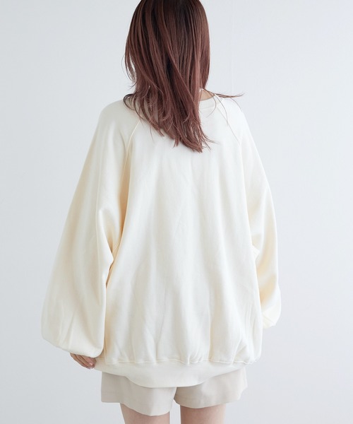 「w closet」 スウェットカットソー FREE グレー レディース_画像6