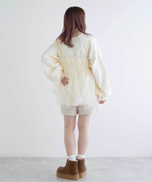 「w closet」 スウェットカットソー FREE グレー レディース_画像7