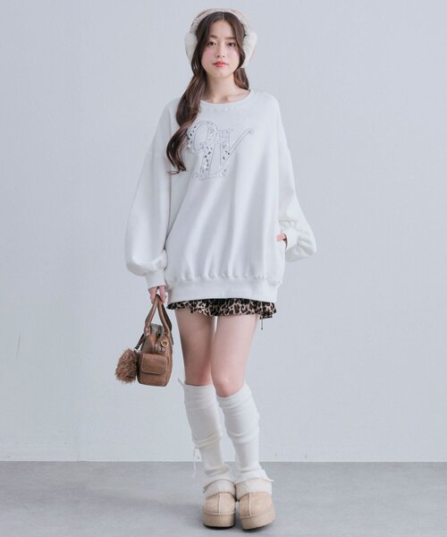 「OLIVE des OLIVE」 スウェットカットソー FREE ピンク レディース_画像5