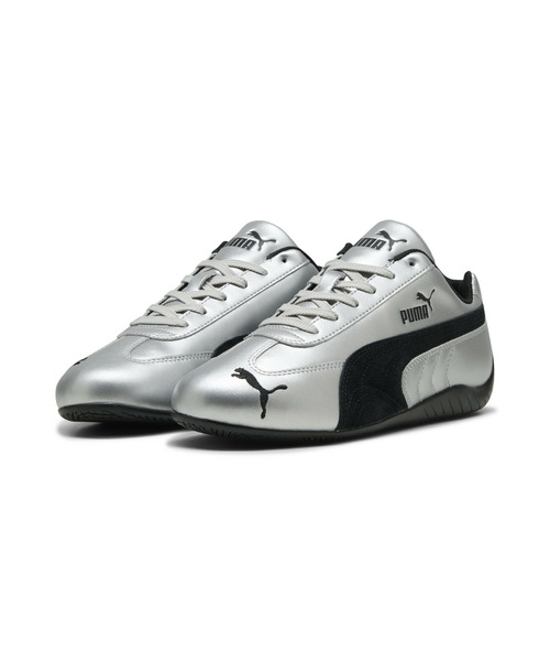 「PUMA」 ローカットスニーカー 26.5cm ブラック×ホワイト メンズの画像