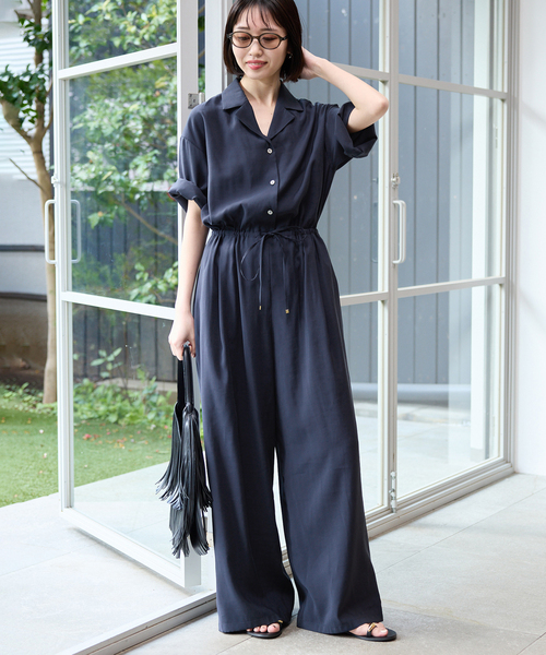 つみきさん専用　SLOBE IENAドロストギャザーオールインワン（黒） ZOZOTOWN Yahoo!店 - つなぎ/オールインワン｜Yahoo!ショッピング