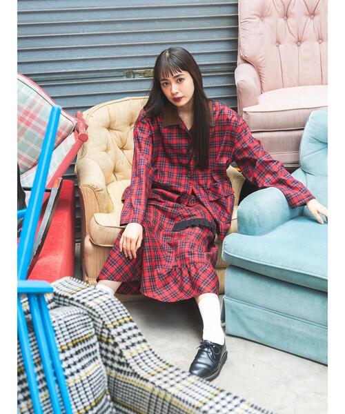 「BETTY'S BLUE」 ロングスカート F レッド レディース_画像4