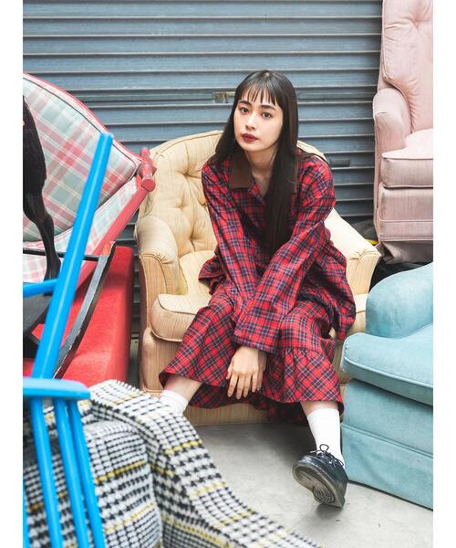 「BETTY'S BLUE」 ロングスカート F レッド レディース_画像5