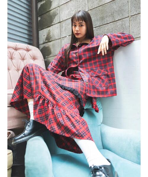 Betty's Blue collection 苺　スカート べティーズブルー BETTY'S BLUE（ベティーズブルー） ロングスカート F レッド
