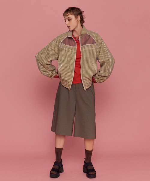 「MAISON SPECIAL」 スラックス 38 グレイッシュベージュ レディースの画像
