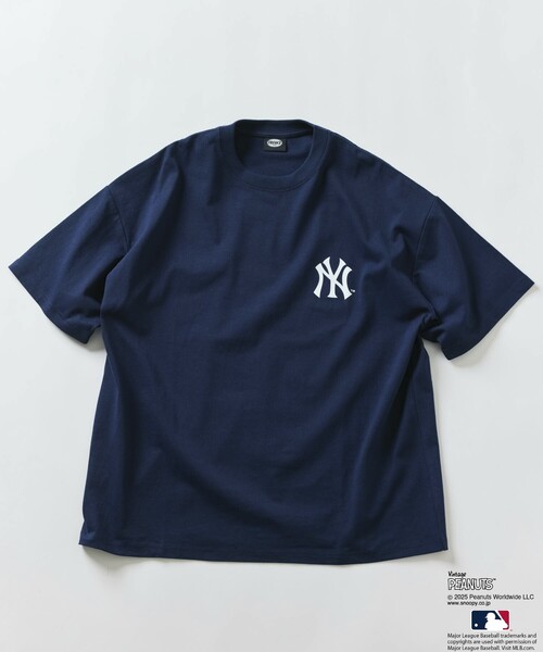 FREAK'S STORE（フリークスストア） 半袖Tシャツ「PEANUTS×MLB コラボ