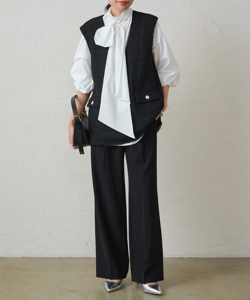 「LOUNGEDRESS」 スラックス MEDIUM グレー レディース_画像2