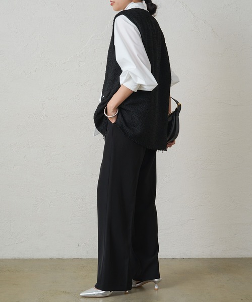 「LOUNGEDRESS」 スラックス MEDIUM グレー レディース_画像3