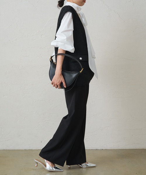「LOUNGEDRESS」 スラックス MEDIUM グレー レディース_画像5