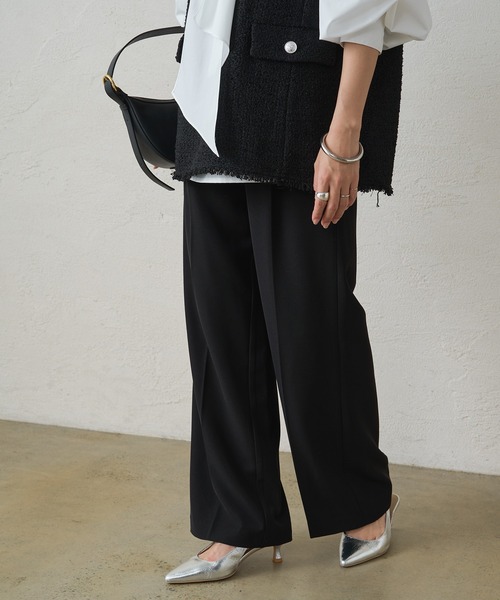 「LOUNGEDRESS」 スラックス MEDIUM グレー レディース_画像6