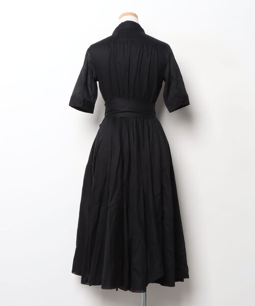 JENNE ブラックシャツワンピース 半袖 JENNE」 シャツワンピース SMALL ブラック レディース : ZOZOTOWN