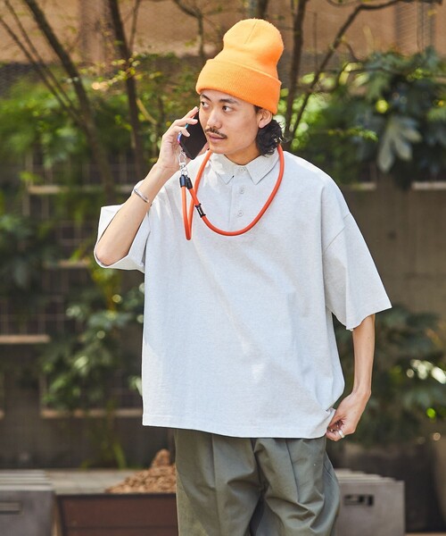 「FREAK'S STORE」 半袖ポロシャツ SMALL ホワイト メンズ_画像3