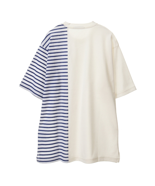 「MEN'S MELROSE」 半袖Tシャツ 4 ネイビー メンズ_画像3