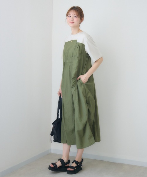 ワンピース Cascading Gathered Dress WOMENS/ワンピース(並び順：新着