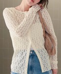 「titivate」 カーディガン S アイボ...の詳細画像3