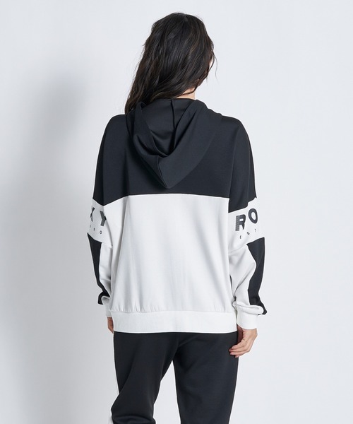「ROXY」 ジップアップパーカー SMALL ブラック レディース_画像3