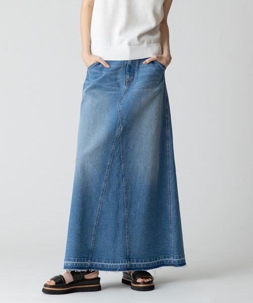 「allureville」 デニムスカート 1 ブルー レディース_画像9