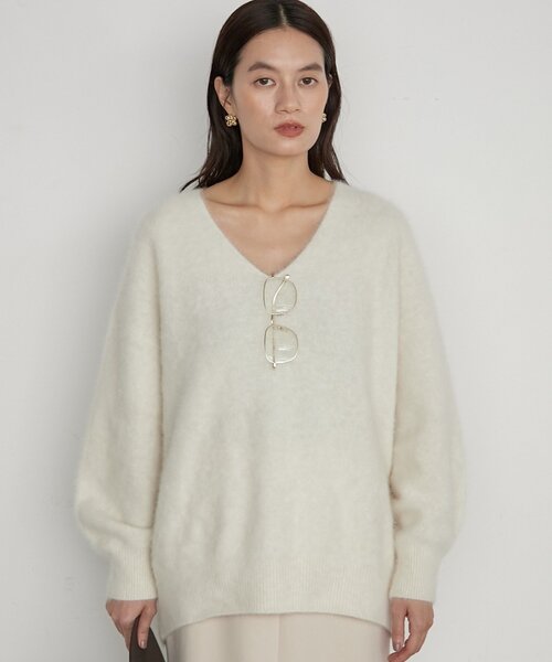 Loungedress（ラウンジドレス） ニット セーター FOXカシミヤVニット