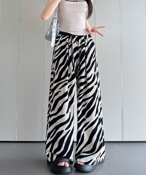 miniministore（ミニミニストア） ワイドパンツ スラックス パンツ