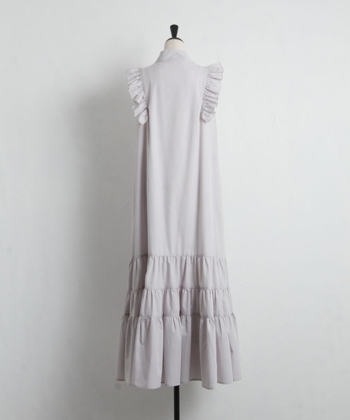 「tocco closet」 ノースリーブワンピース M グレー系その他 レディース_画像6