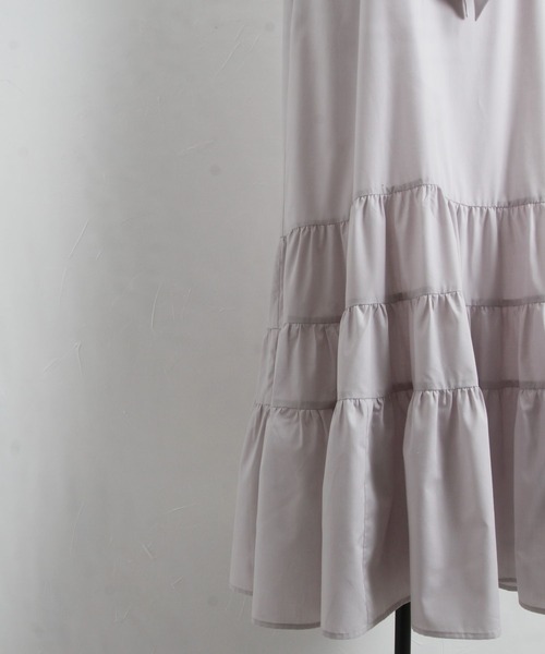 「tocco closet」 ノースリーブワンピース M グレー系その他 レディース_画像7