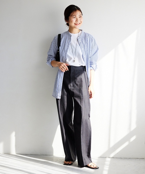 「SLOBE IENA」 パンツ 38 ベージュ レディース_画像2