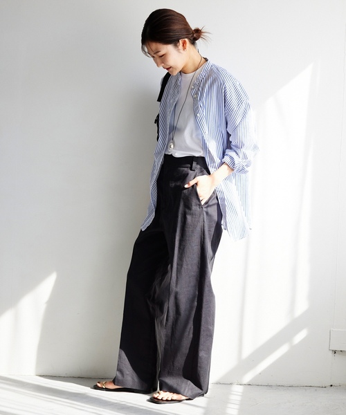 「SLOBE IENA」 パンツ 38 ベージュ レディース_画像3