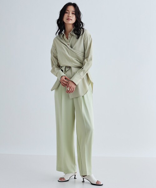 「GALLEST」 長袖シャツ 38 ホワイト レディース_画像5