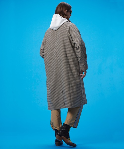 act'm（アクトム） ステンカラーコート コート ガンクラブチェック