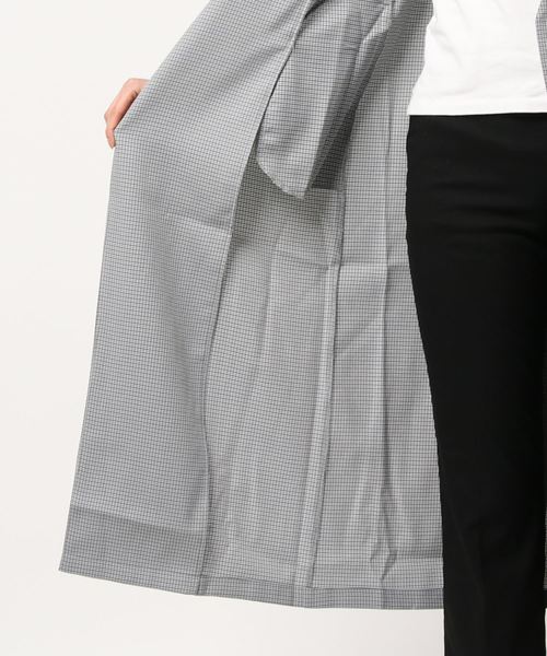 ベスト ジレ 先染めチェックロングベストワンピース レディース STYLEBLOCK ベスト ジレ 先染めチェックロングベストワンピース
