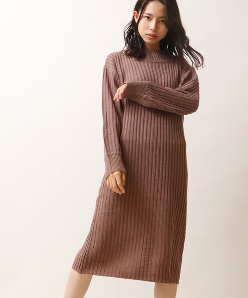 ワンピース Bou Jeloud リブ編みハイネックニットワンピ Zozotown Paypayモール店 通販 Paypayモール