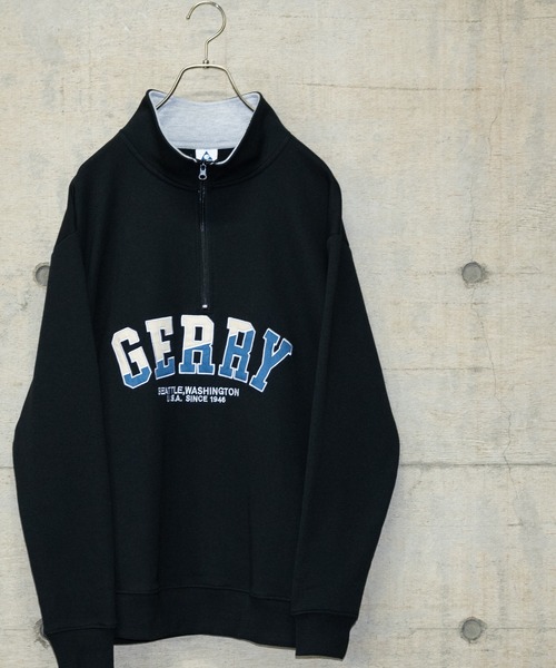 トレーナー スウェット 「ag」「GERRY/ジェリー」裏毛 ワッペンロゴ刺繍 ハーフジッププルオーバー メンズ レディース | GERRY | 14