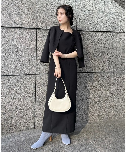 ワンピース ダブルクロスストレートキャミワンピース FRAY