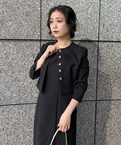 ワンピース ダブルクロスストレートキャミワンピース FRAY