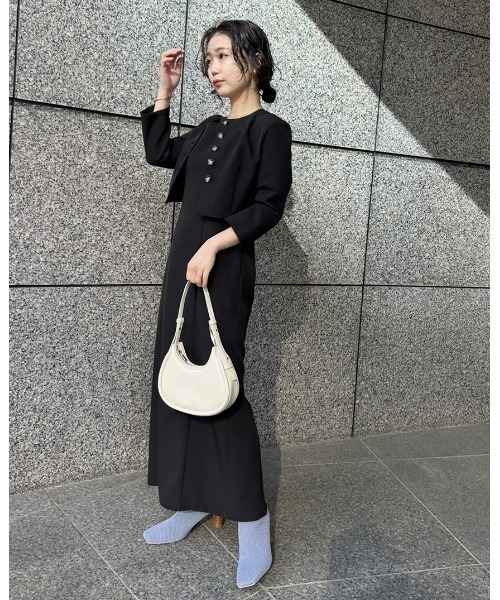 ワンピース ダブルクロスストレートキャミワンピース FRAY