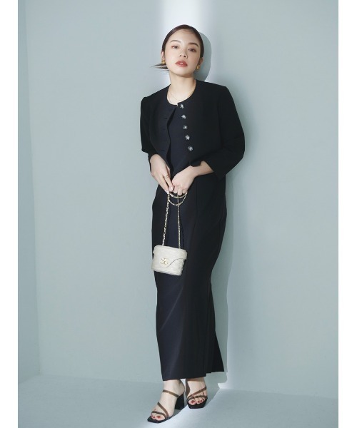 ワンピース ダブルクロスストレートキャミワンピース FRAY