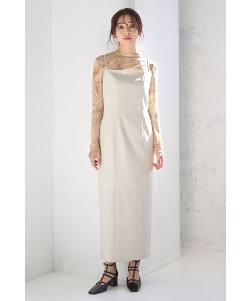 ワンピース ダブルクロスストレートキャミワンピース FRAY