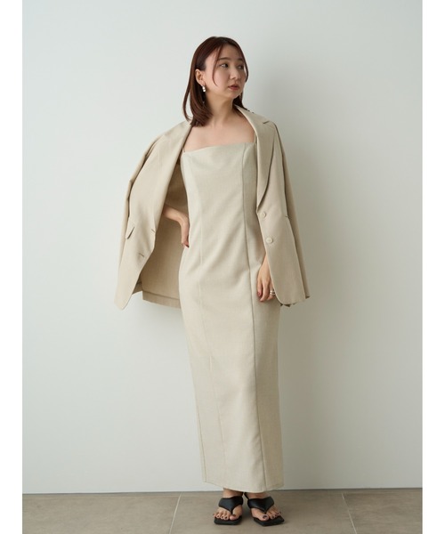 ワンピース ダブルクロスストレートキャミワンピース FRAY