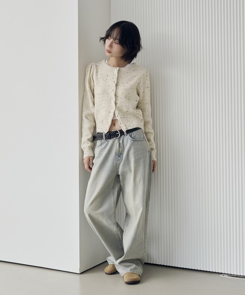 【PERSTEP】★男女兼用★レイニング ウォッシング デニムパンツ UNISEX][K-Fashion流行アイテム] ヴィンテージウォッシング