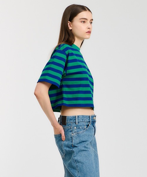 Ernie Palo tシャツ ERNIE PALO / クロップドボーダーカットソー