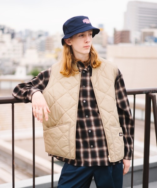 美品90s Dickies 中綿 キルティング ダック ワーク ベスト 美品90s Dickies 中綿 キルティング ダック ワーク ベスト
