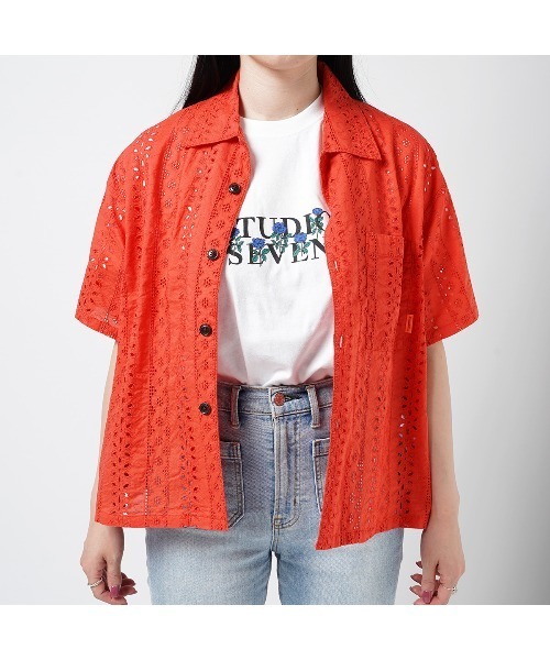 tシャツ Cotton Lace SS Shirt「STUDIOSEVEN/スタジオセブン」 レディース メンズ